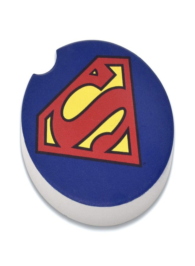 Elektroplate Officially Licensed DC Comics Justice League Symbols Automotive Ceramic Coasters (2.6" Diameter) | Universal Fit for Cars, Trucks, SUVs & More | Absorbent Non-Slip Durable | Set of 4 - Image 5